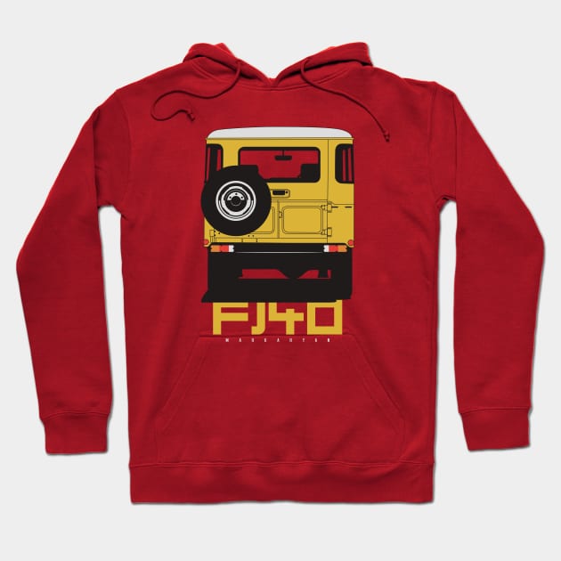 Landcruiser fj40 (yellow) Hoodie by Markaryan